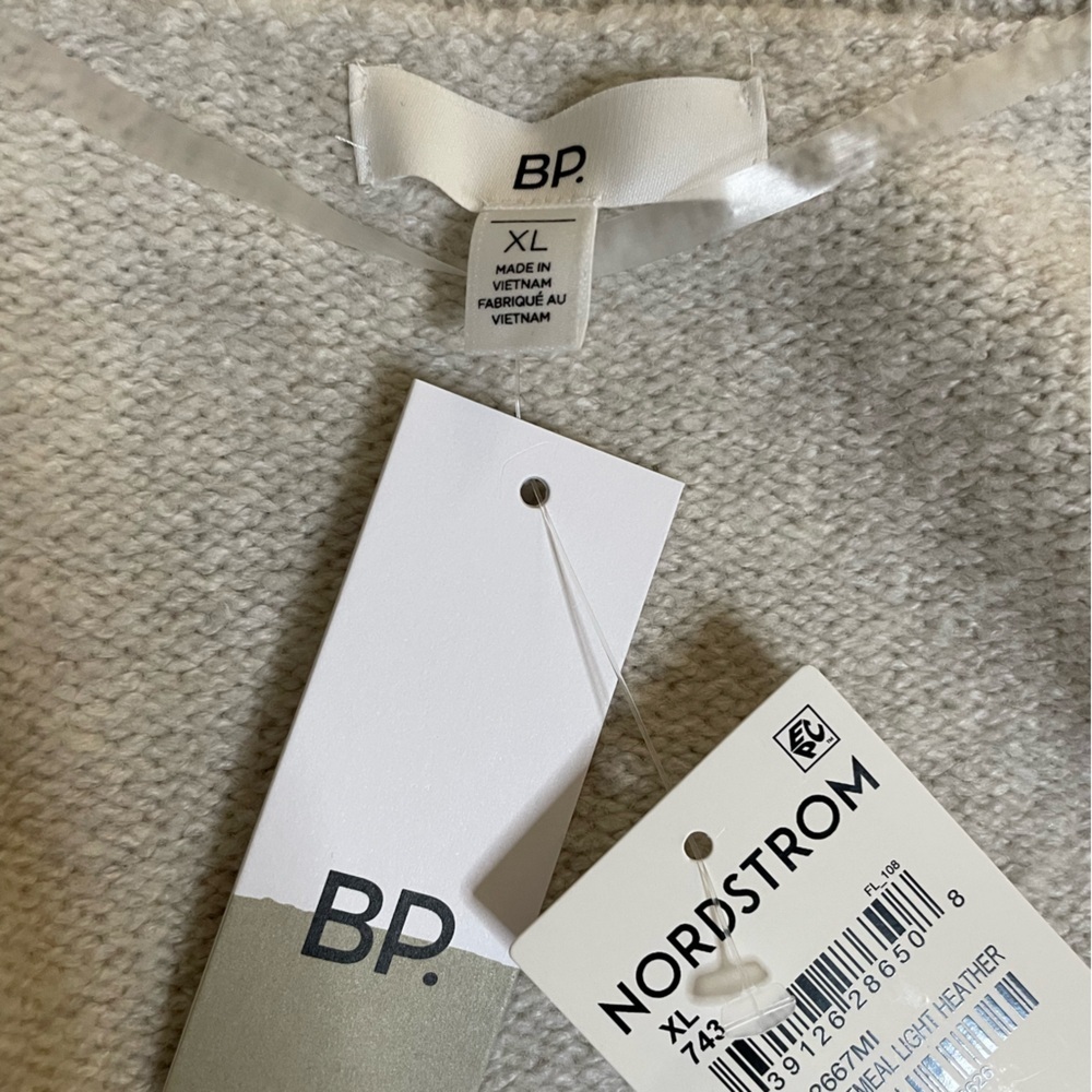 BP Relaxed Fit Cardigan - Beige Oatmeal Light Size XL brand new - Picture 14 of 16